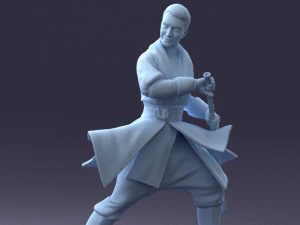 000173 Martial Arts Warrior Character 0820 3dp 3D Print Model
