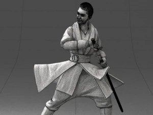 000173 Martial Arts Warrior Character 0820 3dp 3D Print Model
