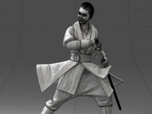 000173 Martial Arts Warrior Character 0820 3dp 3D Print Model