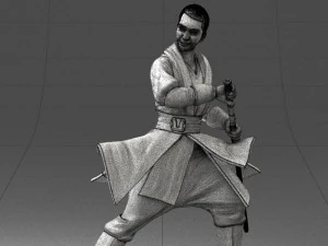 000173 Martial Arts Warrior Character 0820 3dp 3D Print Model