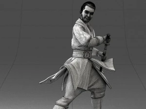 000173 Martial Arts Warrior Character 0820 3dp 3D Print Model