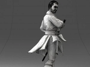 000173 Martial Arts Warrior Character 0820 3dp 3D Print Model