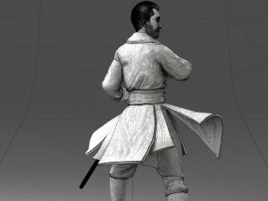 000173 Martial Arts Warrior Character 0820 3dp 3D Print Model
