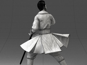 000173 Martial Arts Warrior Character 0820 3dp 3D Принт Модель
