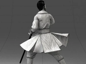 000173 Martial Arts Warrior Character 0820 3dp 3D Print Model