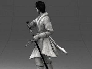 000173 Martial Arts Warrior Character 0820 3dp 3D Print Model