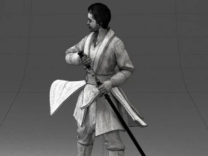 000173 Martial Arts Warrior Character 0820 3dp 3D Print Model