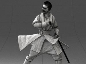 000173 Martial Arts Warrior Character 0820 3dp 3D Принт Модель