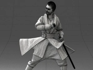 000173 Martial Arts Warrior Character 0820 3dp 3D Print Model