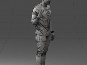 black man peace pose 0902 3d print ready 3D 프린트 모델