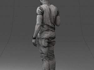 black man peace pose 0902 3d print ready 3D 프린트 모델