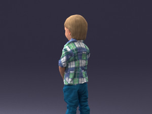 000144 Smiling Young Boy 0702 3D Model