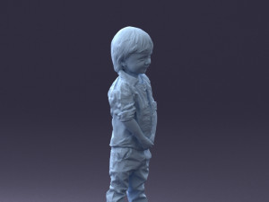 000144 Smiling Young Boy 0702 3D Model