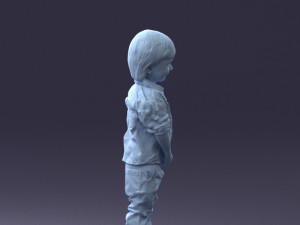000144 Smiling Young Boy 0702 3D Model