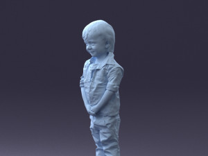 000144 Smiling Young Boy 0702 3D Model