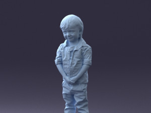 000144 Smiling Young Boy 0702 3D Model