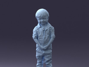 000144 Smiling Young Boy 0702 3D Model