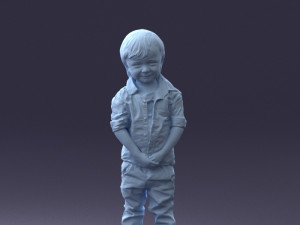 000144 Smiling Young Boy 0702 3D Model