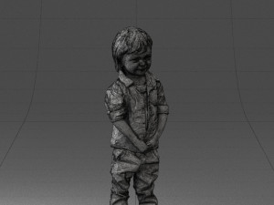 000144 Smiling Young Boy 0702 3D Model