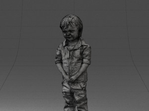 000144 Smiling Young Boy 0702 3D Model