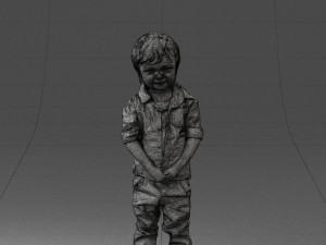 000144 Smiling Young Boy 0702 3D Model