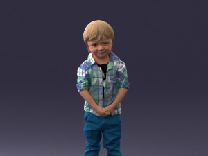 000144 Smiling Young Boy 0702 3dp 3D प्रिंट मॉडल