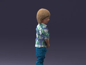 000144 Lachende jonge jongen 0702 3dp 3D printmodel