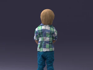 000144 Lachende jonge jongen 0702 3dp 3D printmodel