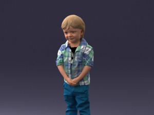 000144 Smiling Young Boy 0702 3dp 3D Print Model