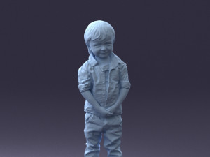 000144 Smiling Young Boy 0702 3dp 3D Print Model