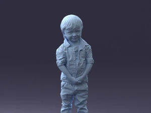 000144 Lachende jonge jongen 0702 3dp 3D printmodel