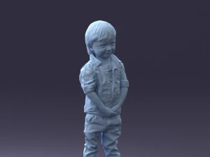 000144 Lachende jonge jongen 0702 3dp 3D printmodel