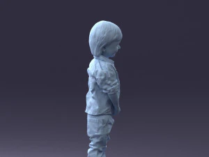 000144 Lachende jonge jongen 0702 3dp 3D printmodel