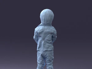 000144 Lachende jonge jongen 0702 3dp 3D printmodel