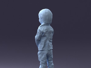 000144 Smiling Young Boy 0702 3dp 3D Print Model