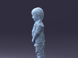 000144 Smiling Young Boy 0702 3dp 3D Print Model