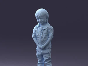 000144 Lachende jonge jongen 0702 3dp 3D printmodel