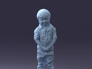 000144 Lachende jonge jongen 0702 3dp 3D printmodel
