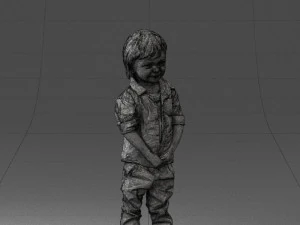 000144 Lachende jonge jongen 0702 3dp 3D printmodel