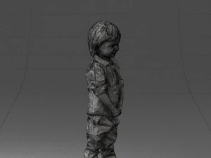 000144 Lachende jonge jongen 0702 3dp 3D printmodel