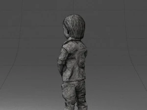 000144 Lachende jonge jongen 0702 3dp 3D printmodel