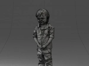 000144 Lachende jonge jongen 0702 3dp 3D printmodel