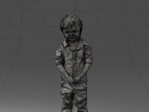 000144 Lachende jonge jongen 0702 3dp 3D printmodel