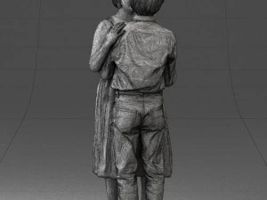 000140 Romantic Couple Embrace 0620 3dp 3D Print Model