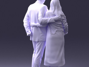 casual couple 0001 3d print ready 3Dプリントモデル