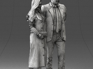 casual couple 0001 3d print ready 3Dプリントモデル