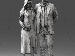 casual couple 0001 3d print ready 3Dプリントモデル