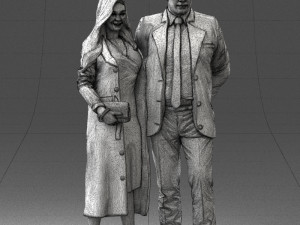 casual couple 0001 3d print ready 3Dプリントモデル