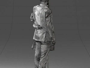 000345 Elegant Couple in Evening Attire 3D Model