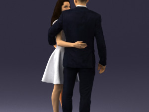 young couple 0002 3d print ready 3D-Druckmodell